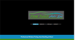 Desktop Screenshot of finaltouchautospa.com