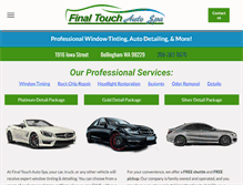 Tablet Screenshot of finaltouchautospa.com